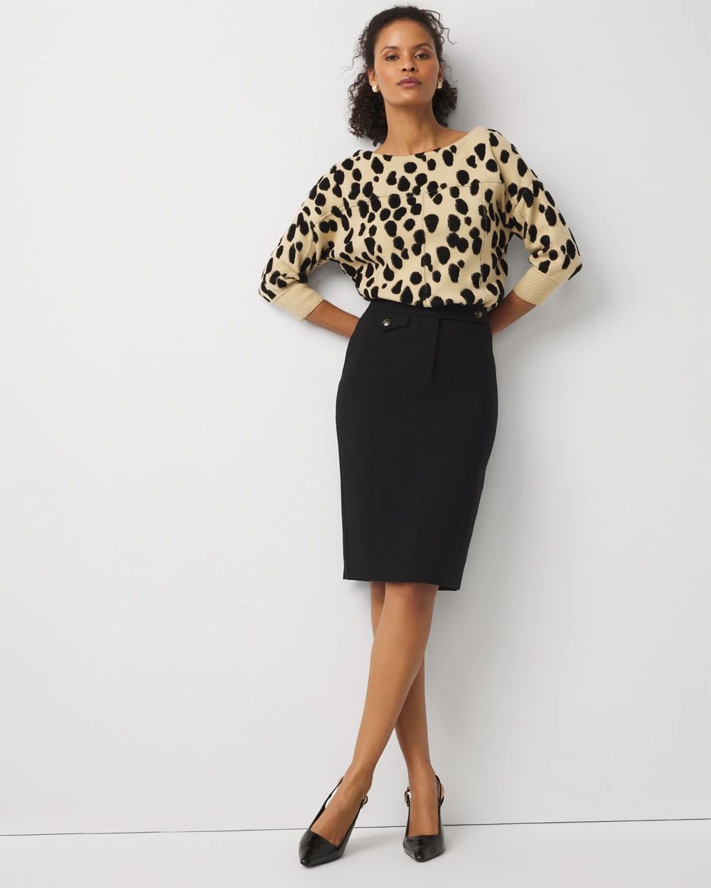 Velvet Pencil Skirt | White House Black Market
